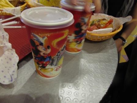 Eating fast food in Hong Kong Disneyland
