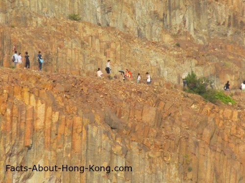 These people are hiking in the Hong Kong GeoNational Park