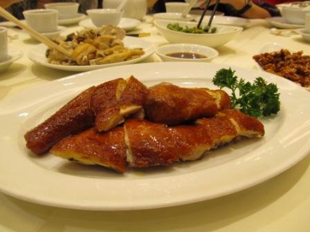 Chinese roasted chicken with very crispy skin