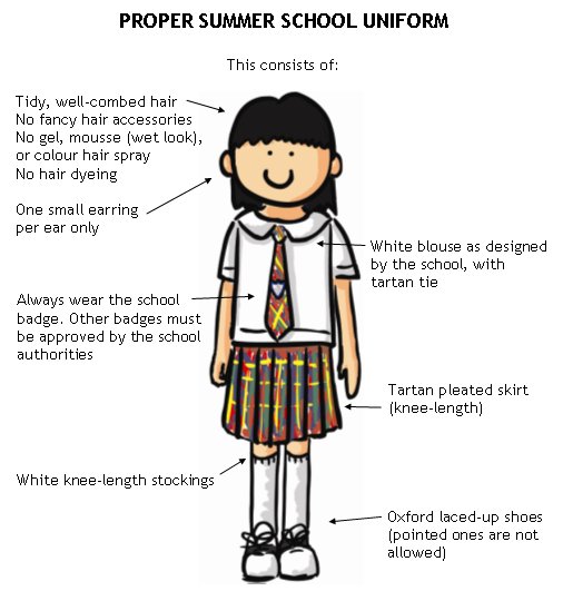 Hong Kong kids school uniform