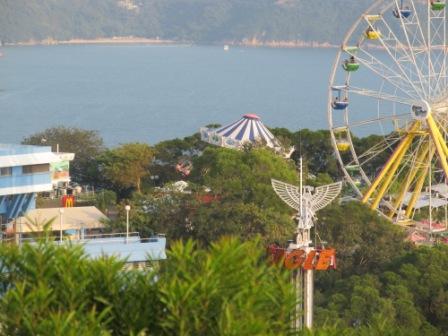 Sitting at the Ocean Theatre, you can overlook what is going on on the other side of the mountain.