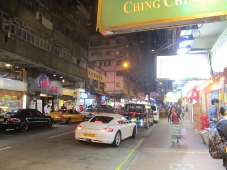 Look at Electric Road in Tin Hau.  It is packed with restaurants on both sides of the road