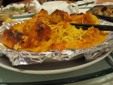 Lobster noodles in cheese sauce was once a very popular Hong Kong Cantonese food