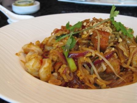 Pad Thai I ordered in the Lounge and Bar in the Ritz Carlton Hong Kong
