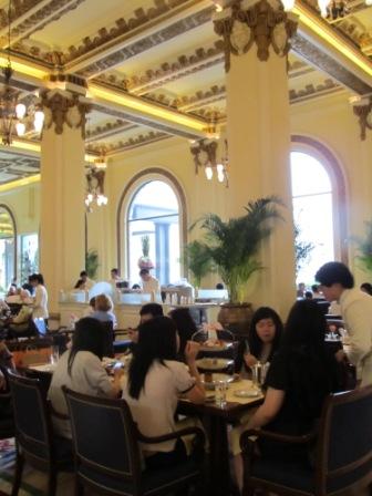 The set-up of high tea in the Peninsula pretty much the same as more than 10 years ago