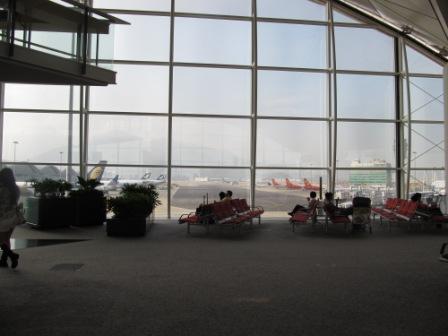 While you are waiting at the boarding area, look out the windows and see if you can keep track how many planes take off and land