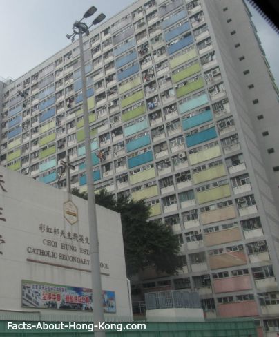Public housing estates in Hong Kong.