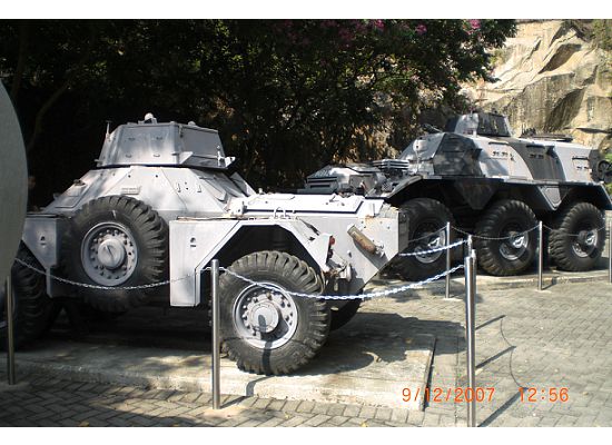 Tanks at the entrance