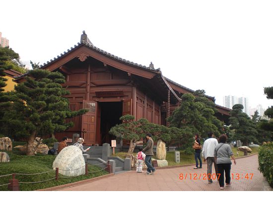 The building of the first exhibition hall, the Chinese Timber Architectural Gallery