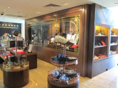 Hong Kong Jockey Club sourvenior shop before stepping into the Hong Kong Racing Museum