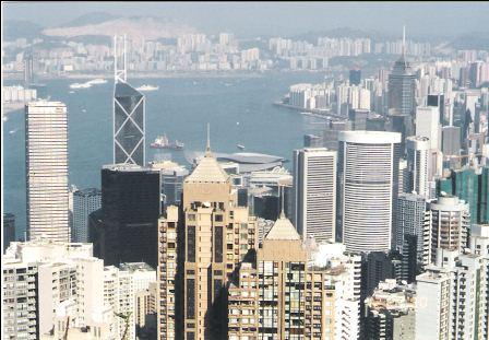 Hong Kong Skyline - Lookout from the Peak