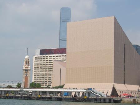 The buildings in Tsim Sha Tsui and Kowloon Public Pier