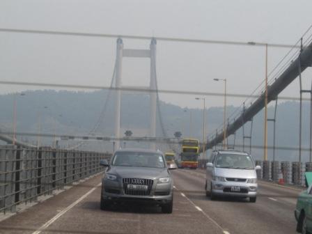Hong Kong Tsing Ma Bridge, the longest suspension bridge in the world