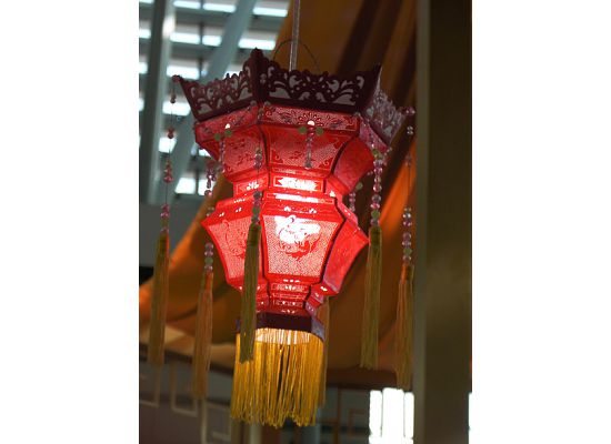 A small Chinese New Year lantern