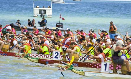 International Dragon Boat race after Hong Kong Dragon Boat Festival