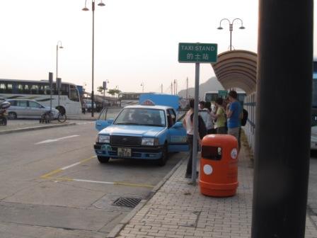 Hong Kong Lantau Island taxi is blue in color.  You may rarely see it.  Even if you are in the airport, the Giant Buddha or Ngong Ping 360, you may see more red taxis than the blue ones.