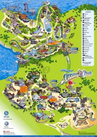 Ocean Park Hong Kong Map